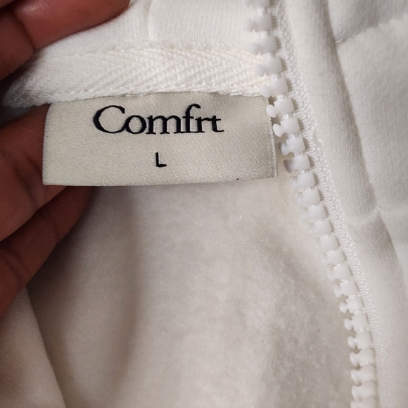 Comfrt Cloud Zip Hoodie Unisex Small Large XL Snow Full Zip Oversized - Picture 8 of 13